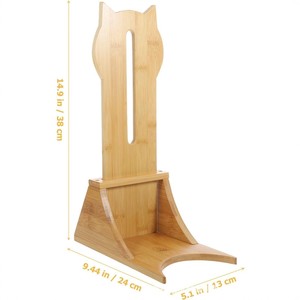 Soporte para botella de agua para mascotas, alimentador automático colgante de madera para perros y gatos, cuenco para mascotas con dispensador, capacidad de 500Ml - Product Image 3