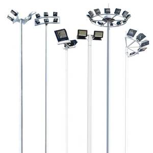 Tùy chỉnh thép cao cột ánh sáng cực cho sân vận động thể thao sân bay đường cao tốc bóng đá lĩnh vực chiếu sáng - Product Image 1