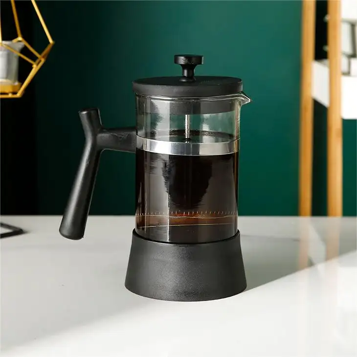 600 ML nero French Press caffè e tè, viaggio stampa francese per il caffè campeggio regali di viaggio