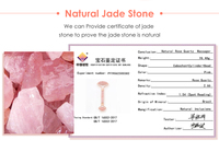 Aurora Luxe Massager Rose Quartz Jade Face Roller of Rides Puffiness Facilite la pression des sinus