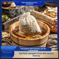 Sachets de bain de pieds aux herbes, kits de bain de pieds, sacs de bain à base de plantes brutes, sans pulvérisation, traitement de spa pour les pieds de style Yao traditionnel