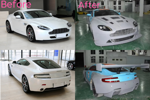 Kit de Carrocería Estilo Aston Martin Vantage GT4, Parachoques Delantero y Trasero, Guardabarros Delanteros, Faldones Laterales, Piezas de Tuning para el Capó - Product Image 3