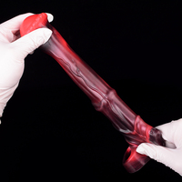 NNSX Sexspielzeug Vibrator Pferdepenis-Hülle Männliches Sexspielzeug für Männer Penisverlängerung Vibrierender Penisring 10 Modi Fernbedienung