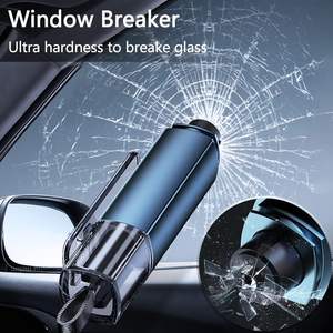 Kit d'outils d'évacuation d'urgence portable 2-en-1 : brise-vitre de voiture et coupe-ceinture de sécurité, marteau de sécurité automobile en alliage d'aluminium <span class=keywords><strong>KLEAR</strong></span> - Product Image 3