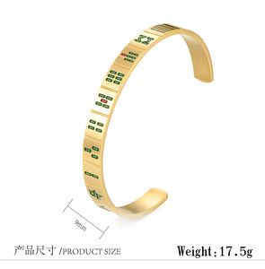 Pulsera de Mahjong de Estilo Chino con Tendencia Nacional, Diseño Personalizado de Nicho, Trece Orfanes, Color Puro, Tarjeta Ganadora de Pardales - Product Image 3