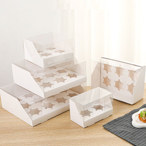 Caja para pasteles al por mayor cajas transparentes para hornear cajas para cupcakes 12 agujeros - Product Image 1