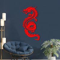 Décoration murale en métal Dragon, minimaliste, fantaisie, Dragon chinois, cadeau de pendaison de crémaillère, Art Cool, décoration de chambre, Art mural