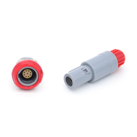 Connecteurs OEM Push Pull B K S 2-10 Multi-Pin IP67 Plaqué Or Laiton 12A Compatible Fil Utilisation Médicale Câble Lemos