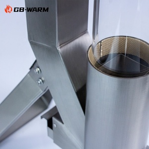 Stufa a <span class=keywords><strong>Pellet</strong></span> Senza Fumo in Acciaio Inox, Riscaldatore da Patio con Certificazione RoHS, Produzione OEM all'Ingrosso - Product Image 3