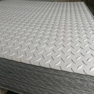 Chapa de Acero Laminada en Caliente con Patrón Cuadriculado ASTM A36, Acero Dulce con Bajo Contenido de Carbono, Precio de Fábrica, Calidad Superior HR Q235, Chapa de Acero Antideslizante con Patrón Cuadriculado - Product Image 1
