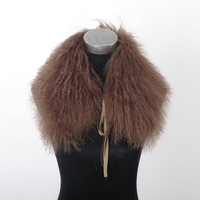 Écharpe pour femme adulte en fourrure de mouton de Mongolie véritable, couleur personnalisée, motif léopard, écologique, moelleuse, taille moyenne, pour l'hiver