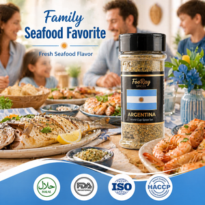 Condimento Seco Premium para Barbacoa Ftbol Cup Pampas Grassland, Especia Tradicional Argentina Ahumada en Polvo, Botella PET de 141g - Product Image 1
