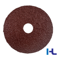 Disque abrasif en gros 5-7 pouces en oxyde d'aluminium rouge VSM, disque de polissage en fibre pour le meulage des métaux