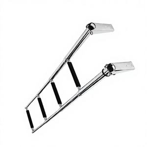Industrial-Style Stainless Steel Folding Four-Section Gangway Rust-Proof Marine Hardware Boarding <b>Ladder</b> <b>for</b> Expedition <b>Boats</b> - Product Image 2