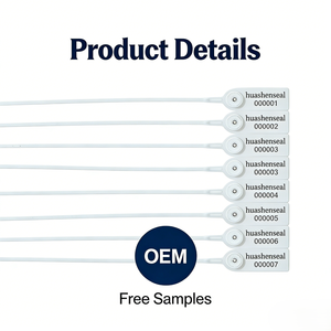 Пластиковая пломба-замок HS-PS 6010 с индивидуальным логотипом, одноразовая самозапирающаяся, для экспресс-доставки и почтовых отправлений - Product Image 6