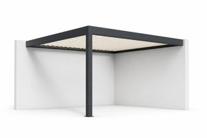 Pérgola Inteligente Compacta de 4x4m para Patios Europeos RKOVE RK-C1 Estructura de Sombra Básica sin Pantallas Laterales - Product Image 1