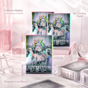 Pochettes pour cartes personnalisées imprimées, finition holographique, transparentes comme du cristal, durables, surface lisse, OEM ODM, <span class=keywords><strong>protection</strong></span> pour cartes de collection - Product Image 5
