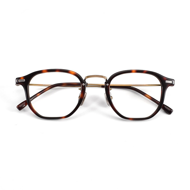 GLYN 2025 Luxury Japanese Handmade 100% Pure Acetate Titanium Fashionable Lightweight Full-Rim Optical Glasses Frames