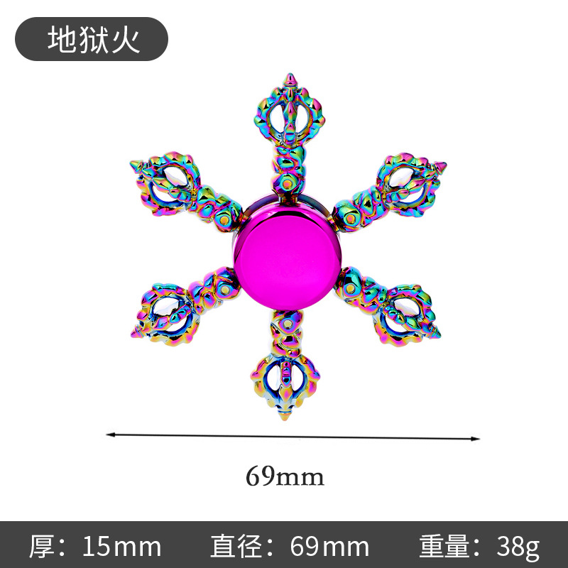 Fuego infernal colorido