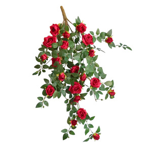 Handmade Artificial Rose Flower <b>Wall</b> Hanging Decoration Silk Balcony Arch <b>Vine</b> for Mother's Day Colorful Flower Arrangement - Product Image 5