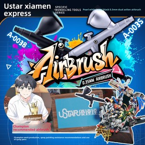 Aerógrafo <span class=keywords><strong>de</strong></span> Doble Acción Yousuda Modelo <span class=keywords><strong>Gundam</strong></span> A-003 con Boquilla <span class=keywords><strong>de</strong></span> 0.3mm, Versión Mejorada S-130, Tanque <span class=keywords><strong>de</strong></span> 0.5L, Conexión <span class=keywords><strong>de</strong></span> Aire <span class=keywords><strong>de</strong></span> 10mm, 1 Año <span class=keywords><strong>de</strong></span> Garantía - Product Image 2