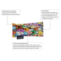 LEGREEN 75g Sachets Solides Écologiques Purificateurs d'Air Désodorisant pour Chaussures Désodorisant Voiture Charbon de Bambou pour une Respirabilité Optimale