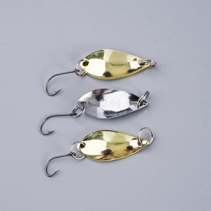 Leurres de pêche Micro Bionic Spoon 2.5g 3.5g 5g Or Argent Blancs non peints - Product Image 3