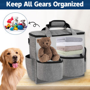 حقيبة ظهر للسفر للحيوانات الأليفة مناسبة لحقيبة سفر طعام الكلاب جيب متعدد الوظائف مناسب للكلاب والقطط في عطلة نهاية الأسبوع - Product Image 3