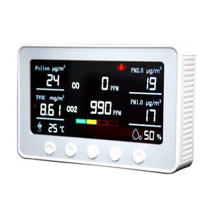 Air Quality Monitor PM2.5 CO2 Pollen Temperature Humidity LCD Display Smart Sensor Indoor Use - Product Image 3