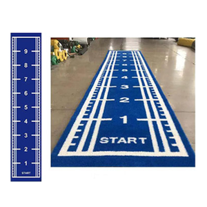 Precios de alfombras de gimnasio artificiales baratas, lugar público, alfombra azul personalizada, césped, césped sintético <span class=keywords><strong>Artificial</strong></span>, suelo de gimnasio - Product Image 1