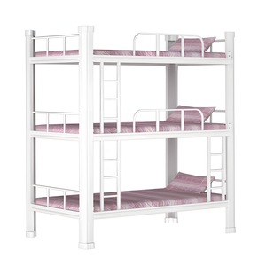 เตียงสามชั้นโลหะทันสมัยคุณภาพสูงสำหรับห้องนอน โรงแรม และอพาร์ตเมนต์ - Product Image 4