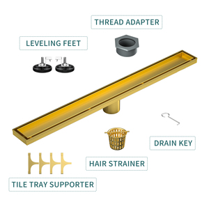 ท่อระบายน้ำแบบฝังพื้น <span class=keywords><strong>NEODRAIN</strong></span> รุ่น Linear พร้อมฝาปิดแบบเสียบกระเบื้อง ช่องระบายน้ำแนวตั้ง แบบซ่อน สแตนเลส 304 ทำความสะอาดง่าย สำหรับห้องน้ำ - Product Image 4