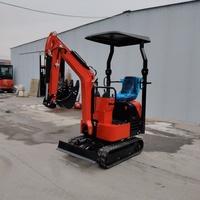 Mini-excavatrice sur chenilles Catapiller de haute qualité, 1 tonne, avec moteur et pompe Koop - Équipement de construction polyvalent