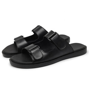 Nouvelles pantoufles d'été pour hommes en cuir véritable, légères, antidérapantes, élégantes et très vendues pour l'extérieur et les affaires 2026 - Product Image 2