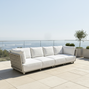 Meubles de <span class=keywords><strong>jardin</strong></span> modernes en métal pour l'extérieur et l'intérieur, canapé en forme de L pour 10 personnes avec table, <span class=keywords><strong>salon</strong></span> de <span class=keywords><strong>jardin</strong></span>, canapé imperméable, ensembles de meubles de <span class=keywords><strong>jardin</strong></span> - Product Image 4