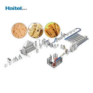 Fully automatic oatmeal cereal bar production line whole oatmeal bar production line forming and packing line