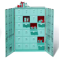 Boîte cadeau de Noël en carton durable de luxe personnalisée, boîte de calendrier de l'avent avec logo