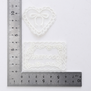 Erkoumi tùy chỉnh các bản vá lỗi thêu mới phong cách Bow trang phục các bản vá lỗi Chất lượng cao Bảng chữ cái ren TRIM các bản vá lỗi cho mũ quần áo giày - Product Image 3