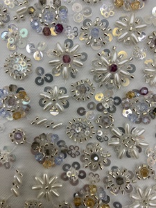 Competitive Price Bridal <strong>Lace</strong> <strong>Fabric</strong> Wholesale <strong>Heavy</strong> <strong>Lace</strong> Embroidery <strong>Fabrics</strong> Wedding Dress Pearl Beaded Bridal <strong>Lace</strong> <strong>Fabric</strong> - Product Image 3