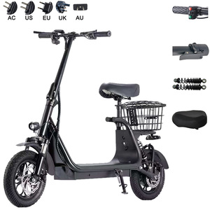 Scooter Eléctrico <span class=keywords><strong>Harley</strong></span> de 500W al por Mayor de Fábrica, Neumático de Vacío Todoterreno para Desplazamientos Urbanos, Freno de Disco Multiorificio Delantero y Trasero - Product Image 1