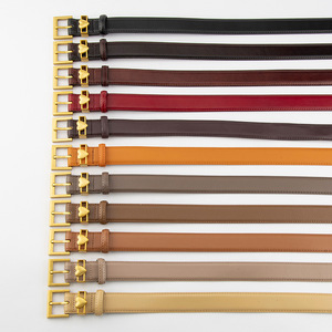 Ceinture décontractée pour femme Tiyo en cuir véritable, forme cœur, boucle ardillon en peau de vache, largeur 2,5 cm, durable pour les activités de plein air, les trajets quotidiens et le cyclisme - Product Image 1