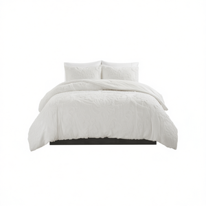 Ensemble de couette en coton chenille super king 3 pièces, tissage jacquard damassé, capitonné, literie classique pour la maison, 8 pièces - Product Image 1