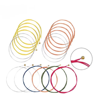 Custom Logo Anti-Rust Folk Guitar Strings Red Copper Universal Set of 6 for Acoustic Bass Instrument Wholesale Service Available
