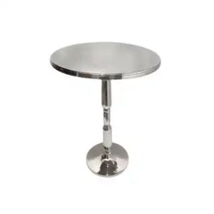 Table basse ronde moderne avec plateau en marbre et base en laiton, meuble de salon contemporain, table d'appoint décorative - Product Image 4