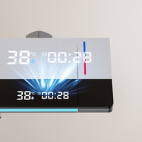 Système de douche pluie de luxe, ensemble de douche à touches piano pour salle de bain, robinet de douche avec affichage numérique chaud/froid