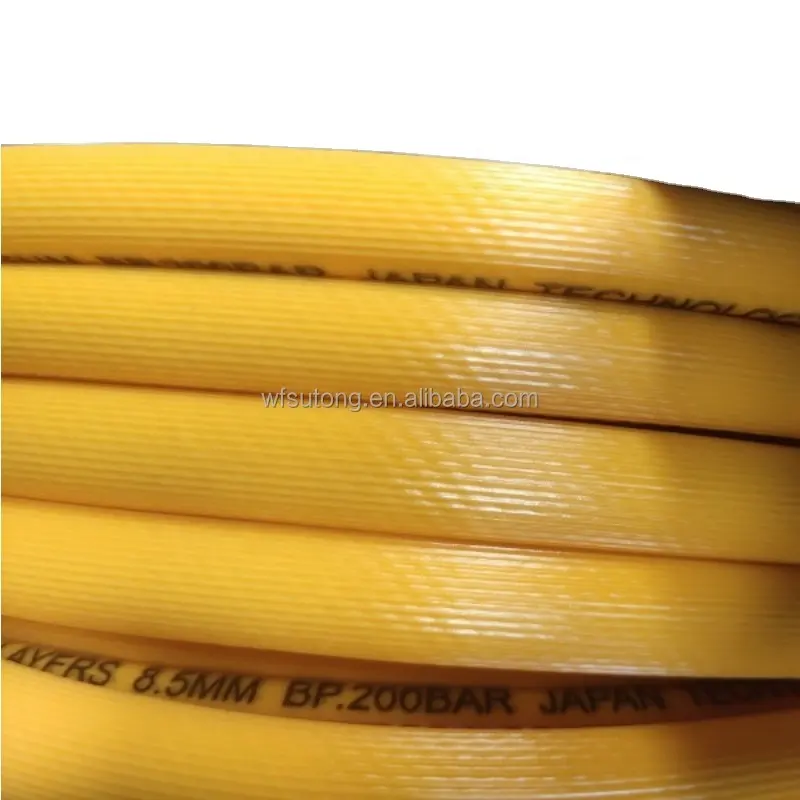 yellow ID8.5mm agriculture spraying chemical resistant flexible PVC spray hose tube