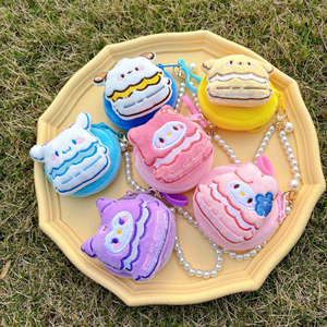 QYS Cute <b>Plush</b> Coin <b>Purse</b> Anime Style Mini Pouch Earphone Storage Bag Small Gift keychain Wholesale - Product Image 6