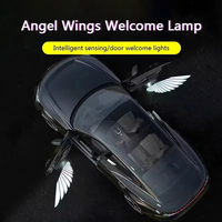 Projecteur de logo lumineux sans fil pour portière de voiture CarLED HD Angel Wings, lumière de courtoisie, accessoires de voiture