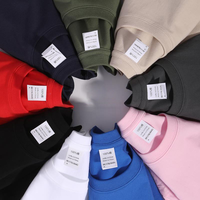 Kaos Katun Berat 240g Berkualitas Tinggi, Model Longgar dengan Bahu Jatuh, Katun Sisir Kompak, Berbagai Warna dan Ukuran, Kaos Pria