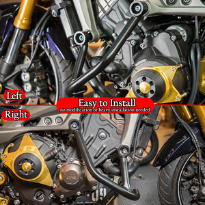 XXUN-Protector de marco de motor para motocicleta, barra de choque, accesorios para Yamaha FZ09 MT09 <span class=keywords><strong>FZ</strong></span> MT <span class=keywords><strong>09</strong></span> 2015 2016 <span class=keywords><strong>2017</strong></span> 2018 2019 2020 - Product Image 2